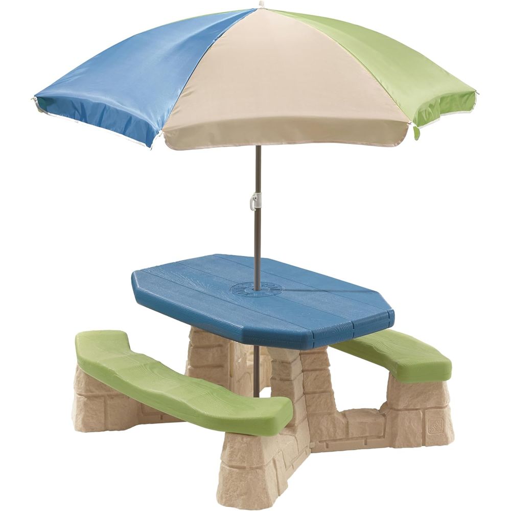 Naturally Playul Kids Picnic T - Kids Outdoor Table With Umbrella recension och pris