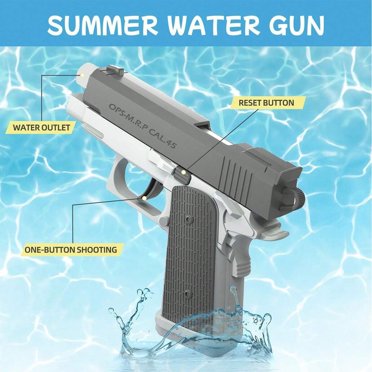 M1911 Water Guns Pistol Toy Sq - Kids Outdoor Nature Toys recension och pris