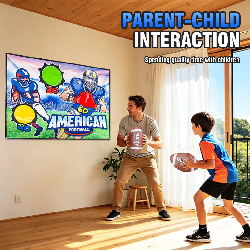 Children's Rugby Ball Toss Gam - Kids Indoor Outdoor Games recension och pris