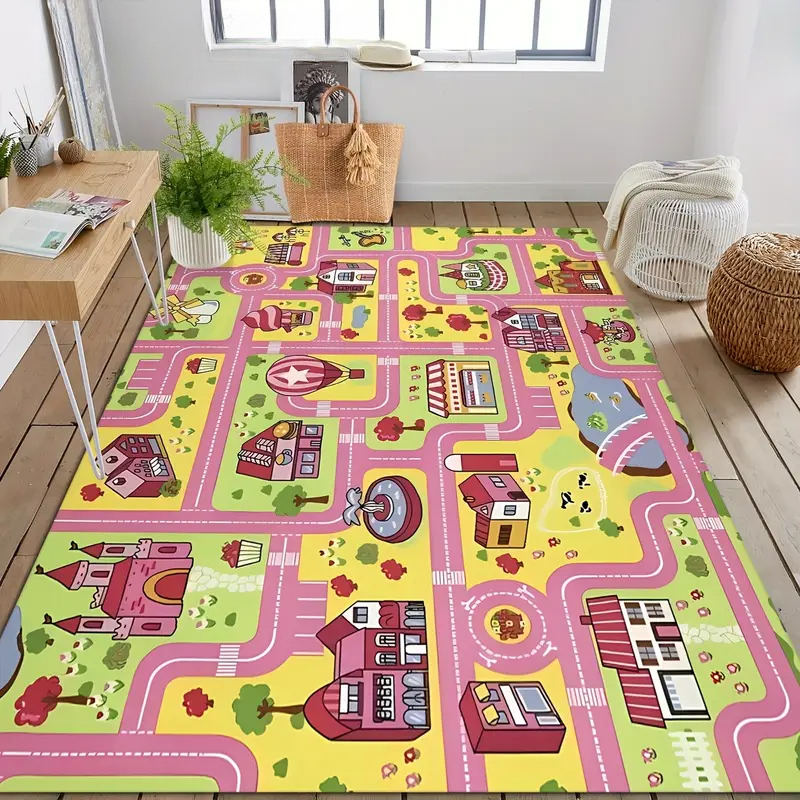 Pink City Carpet for Girls Roo - Kids Outdoor Play Ideas recension och pris